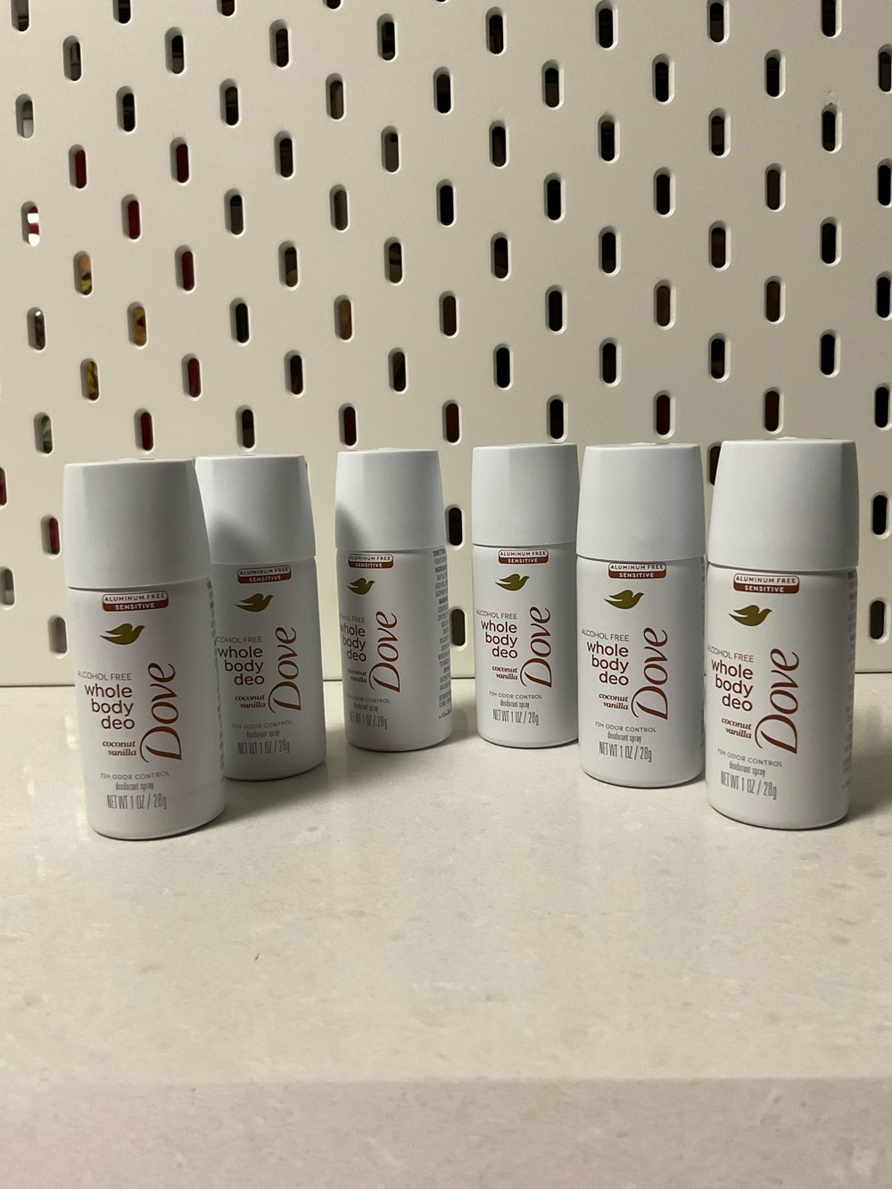 6pcs Alcohol-Free Whole Body Deo - White (Sensitive) - Pack